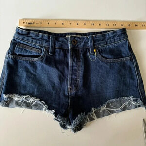 Free People Festival Cut Off Denim Jean Shorts Size 28
